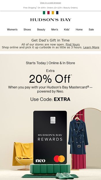 The new Hudson's Bay Mastercard—powered by Neo