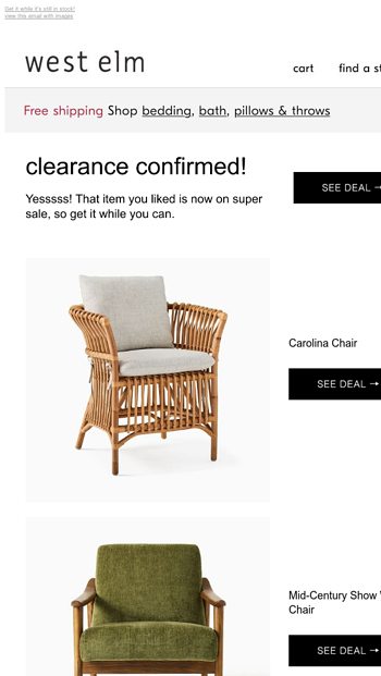 carolina chair west elm