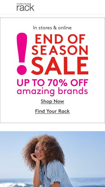 Donrsquot forgetmdashEnd of Season Sale Up to 70 Off