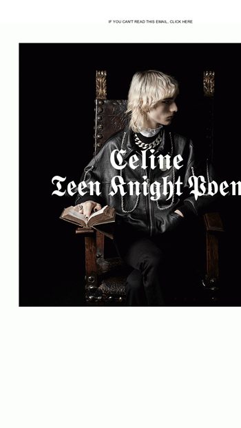 CELINE TEEN KNIGHT POEM シルバーニット S ニット/セーター 日本直送