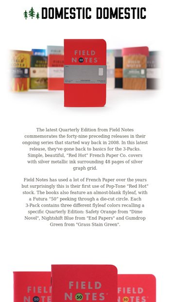 Field Notes Fifty