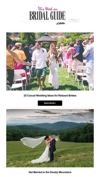 25 casual wedding ideas for relaxed brides