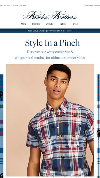 Playful prints & trending style inside - Brooks Brothers Email Archive