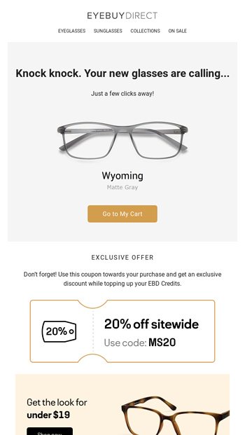 Remember me? - Your new glasses - EyeBuyDirect Email Archive