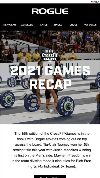 2021 NOBULL CrossFit Games Recap - Rogue Fitness Email Archive