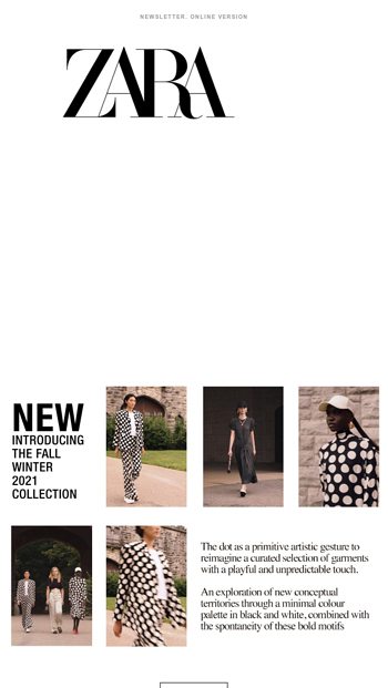 Zara Email Newsletters