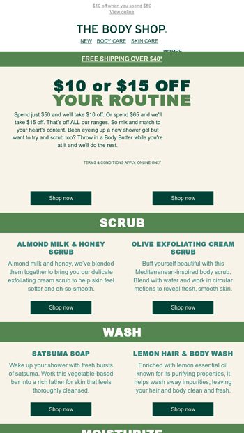 Save on your shower routine