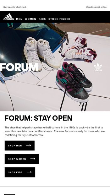 The reimagined Forum is here - adidas Email Archive