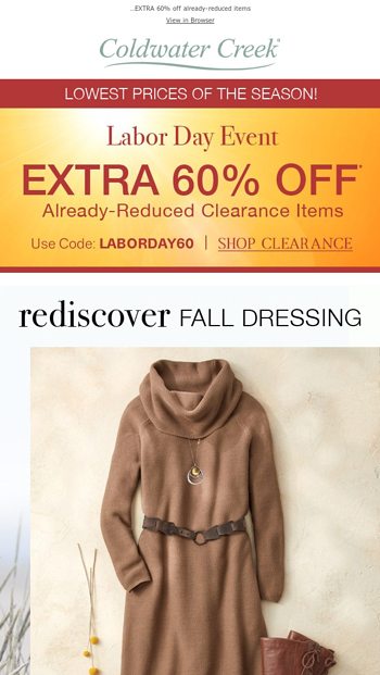 Coldwater creek clearance outlet dresses