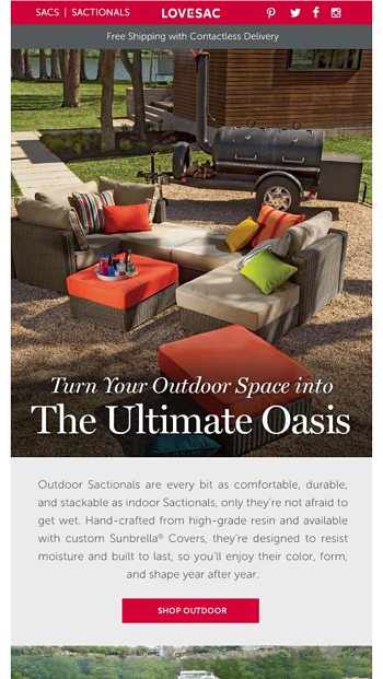 Outdoor sactionals deals