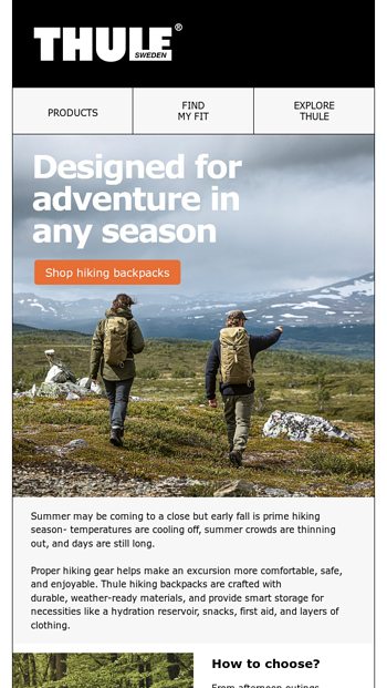 Thule Inc. Email Newsletters