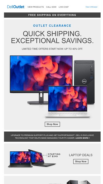 Dell Outlet Email Newsletters