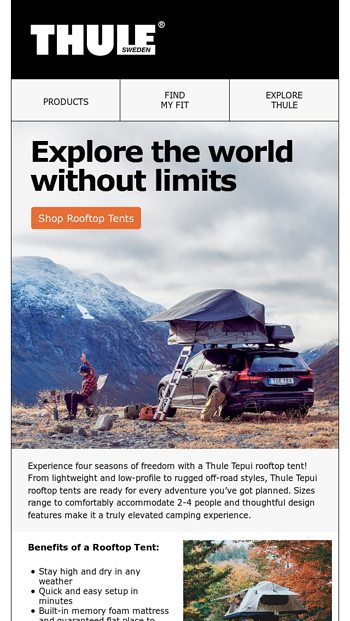 Thule Inc. Email Newsletters