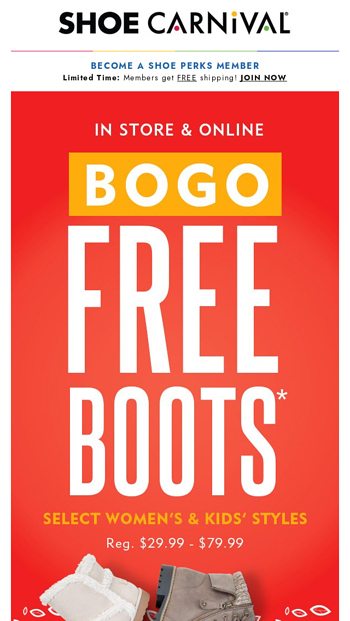 shoe carnival bogo boots