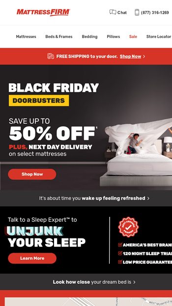 Black Friday Doorbusters Start Today Mattress Firm Inc Email Archive 4379