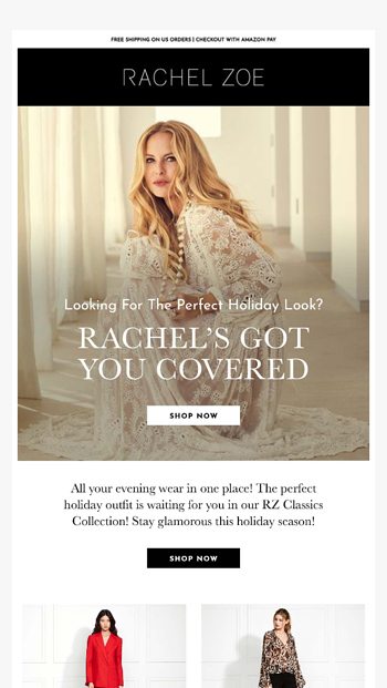 Rachel Zoe Email Newsletters