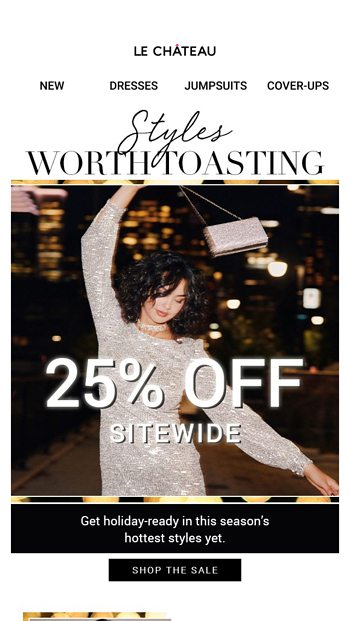 Raise a glass for the ultimate holiday styles