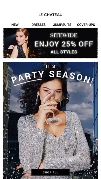 Itrsquos now or never ndash find your partyperfect outfit and take 25 off
