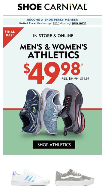 Buy One Get One 1/2 Off, Shoe Carnival