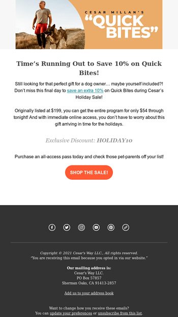 10 Off Today Full Price Tomorrow