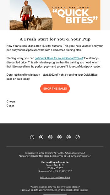 Celebrate 2022 with 20 off