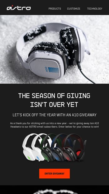 Win 1 of 10 A10 Headsets