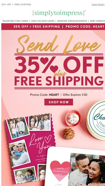 Send  to Friends amp Family  Get 35 Off  Free Shipping