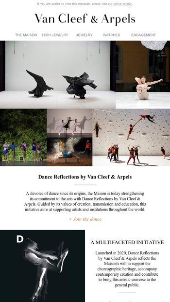 Van Cleef Arpels And Dance The Pas De Deux Continues Van Cleef Arpels Email Archive