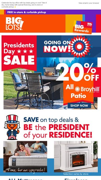 The savings are coming... 20% OFF patio, furniture & more! - Big Lots ...