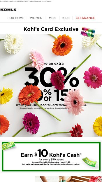 Starts today 👉 Take 15% off  savings that put the woo in woohoo! - Kohls