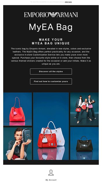 EMPORIO ARMANI Email Newsletters