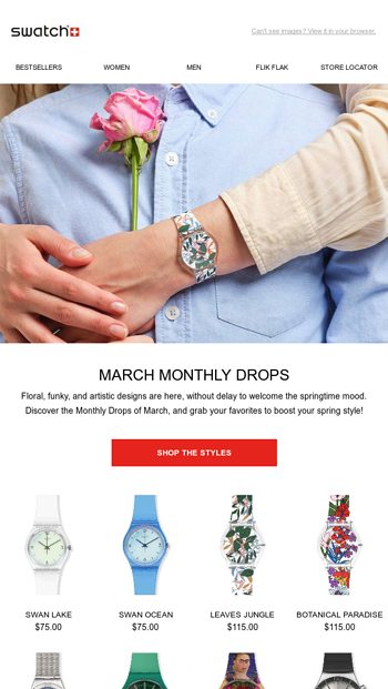 New Drops to welcome springtime 🌷 - Swatch Email Archive