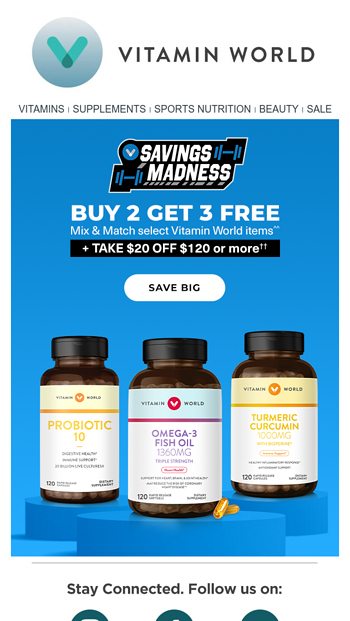 Savings Madness at Vitamin World
