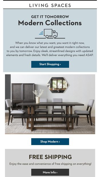 Delivered Tomorrow Modern Collections