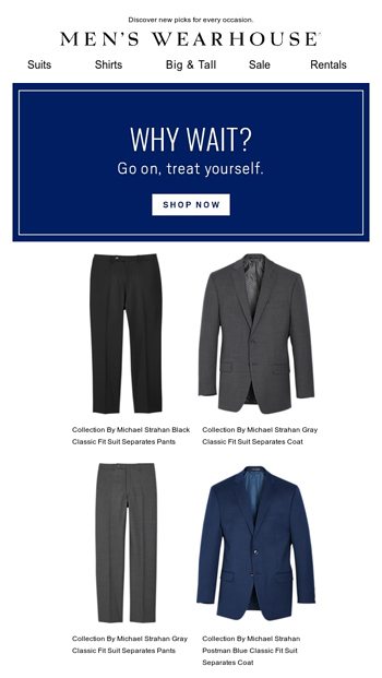 We've set aside these styles just for you - Men's Wearhouse Email Archive