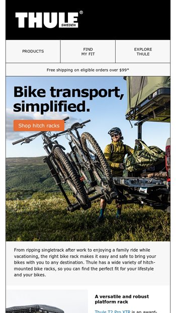 Thule Inc. Email Newsletters