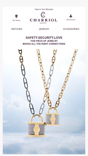 This piece of jewelry makes all the right connections