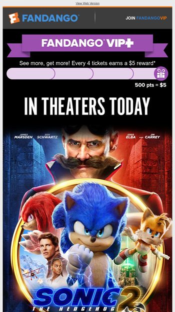 Fandango - Another new poster for the Sonic movie!