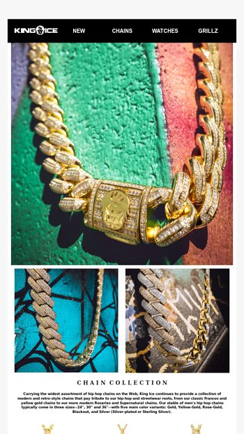 Hip Hop Chains for Men - King Ice Chain Collection 💪 - King Ice Email ...