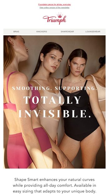 Shapewear: not only for colder weather - Triumph Email Archive