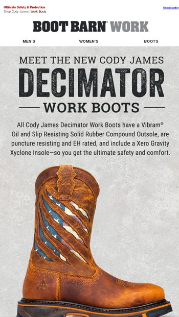 Meet Cody James DECIMATOR Work Boots 