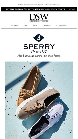 dsw sperry top sider