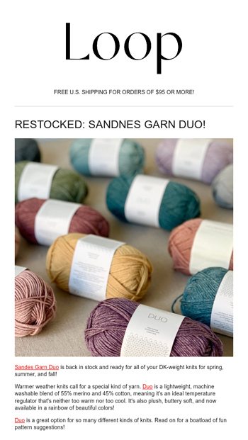 Restocked Sandnes Garn Duo