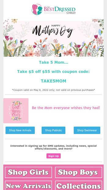 Take 5 Mom  from The Best Dressed Child