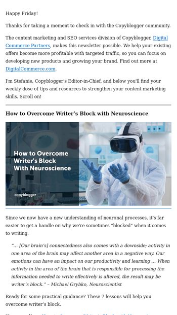 How to Overcome Writerrsquos Block with Neuroscience