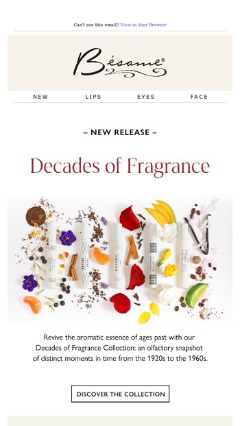 JUST LAUNCHED Decades of Fragrance Collection