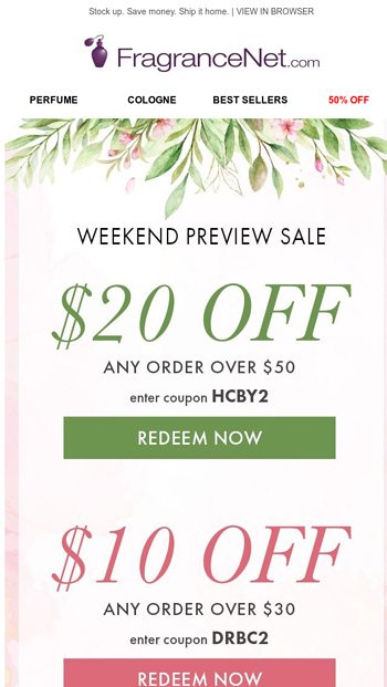 Fragrancenet coupon discount