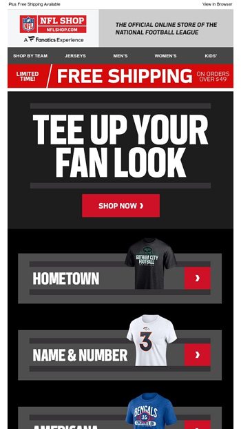 NFLShop - The Official Online Shop of the NFL