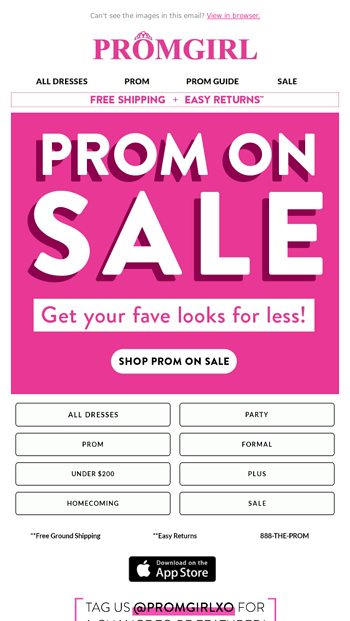 Promgirl app clearance