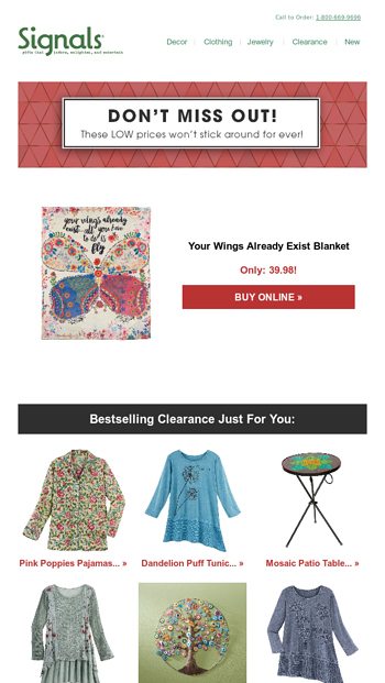 Clearance Prices Just For YOU
